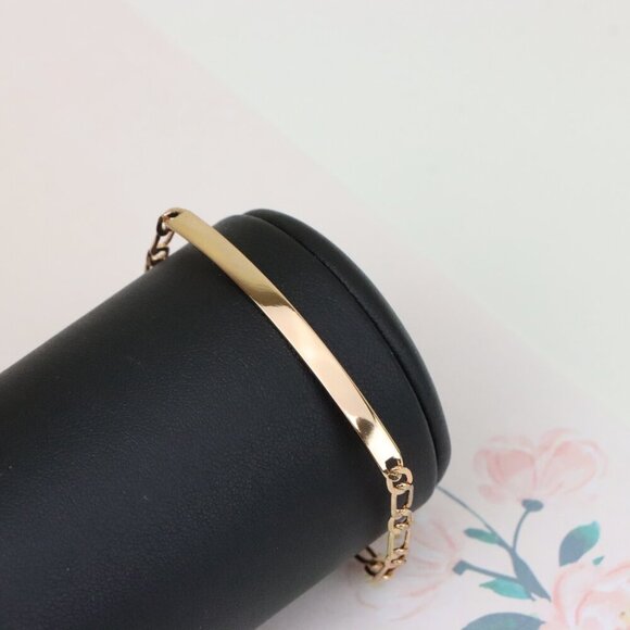 "Sleek Rose Gold Polished Chain Bracelet in High Quality Brass, XPBL1138 - Picture 9 of 13